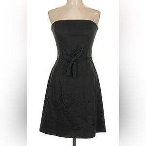 White House Black Market Black Strapless Cocktail Mini Dress
